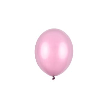 Ballons 12cm Rose clair métallisé (100pcs)