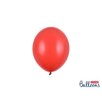 Ballons 12cm Rouge pastel (100pcs)
