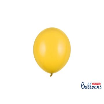 Ballons 12cm Jaune miel pastel (100pcs)
