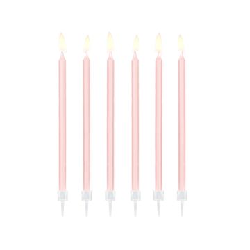 Candles Light Pink 14cm (12pcs)