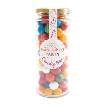 Glasbehälter mit Bubble-Gum-Bonbons (285g)