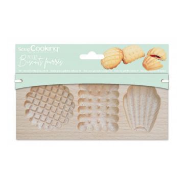 Holzform - Kleine gefüllte Kekse
