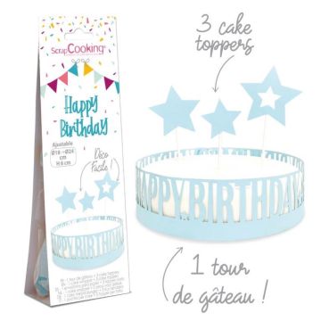 Déco pour gâteau - Happy Birthday