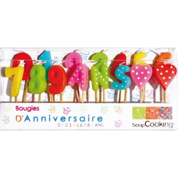 Candles xx years (15pcs)