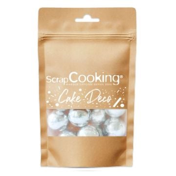 Perles chocolat croustillantes XXL Argentées 55g