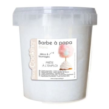 Zuckerwattentopf Weiß 35G