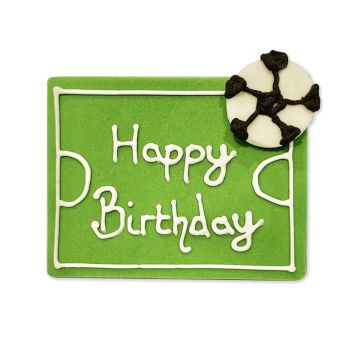 Zuckerplättchen - Happy Birthday - Fußball