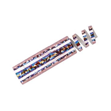 Serpentins Rose clair holographiques (18pcs)