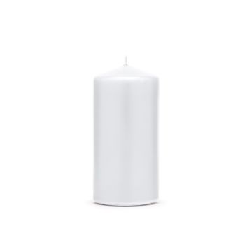 Kerze Weiß Matt 12x6cm - (1St.)