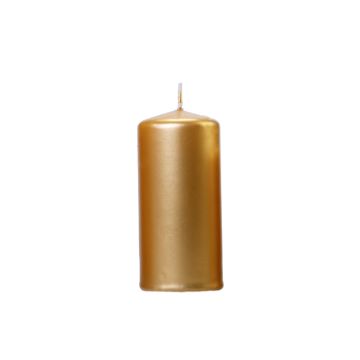 Goldene Kerze Metallic 12x6cm - (6St.)