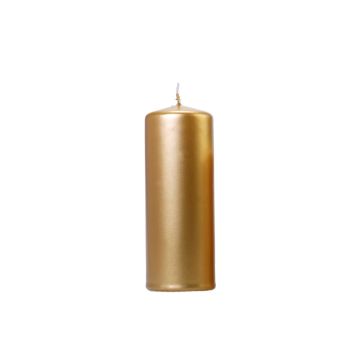 Metallic Gold Candle 15x6cm - (6pcs)