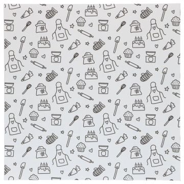 Bento Box Liner - Baking Fun 25X25cm