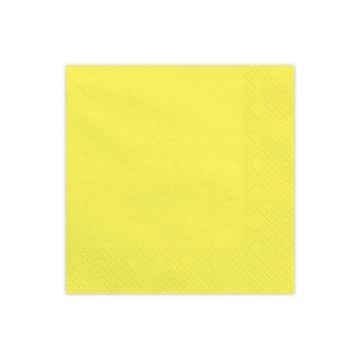 Serviettes de table - Jaune (20pcs)