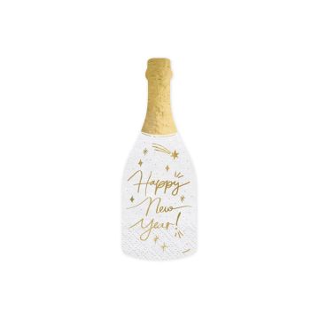Serviettes - Bouteille de champagne (20pcs)