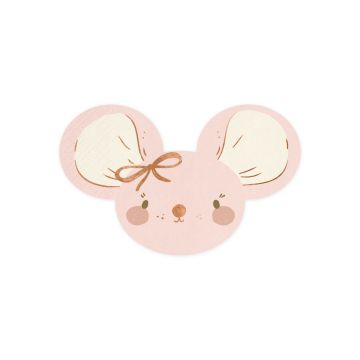 Towels - Pink Mouse (20pcs)