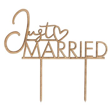 Cake topper - Just Married