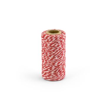 Twine - Red and white (50m)