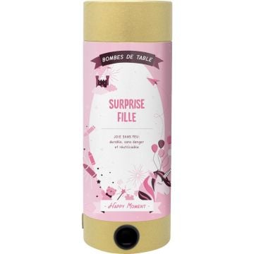 Bombe de table réutilisable - Surprise Fille (FR)