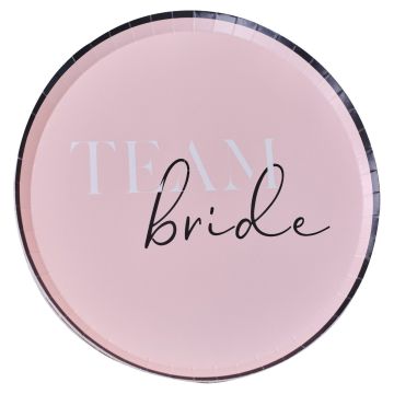 Plates - Team Bride - Pink (8pcs)