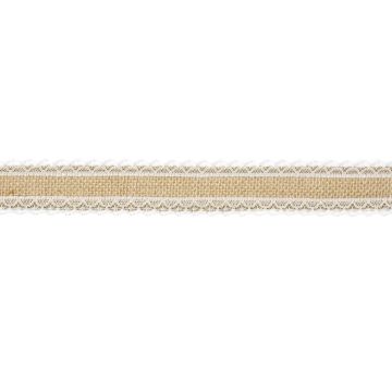 Jute ribbon with lace - 1