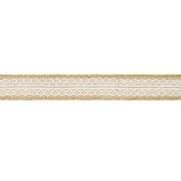 Jute ribbon with lace - 2