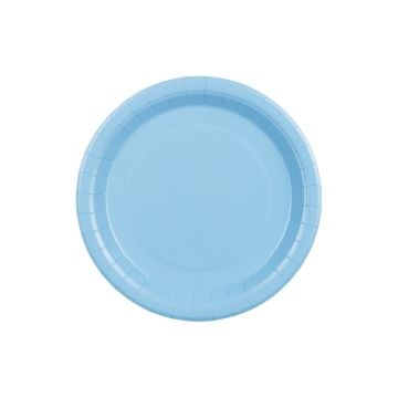 Assiettes Bleu clair 23cm (6pcs)