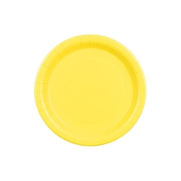 Assiettes Jaune 23cm (6pcs)