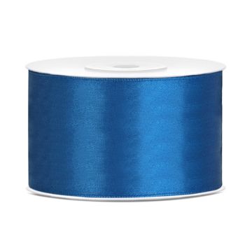 Satin ribbon 38mm dark blue (25m)