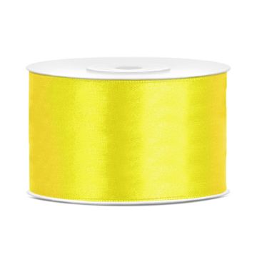 Satin ribbon 38mm Yellow (25m)
