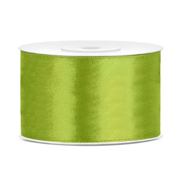 Satin ribbon 38mm Apple green (25m)