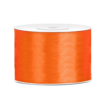 Satin ribbon 50mm Orange (25m)
