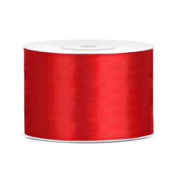 Satin ribbon 50mm Red (25m)
