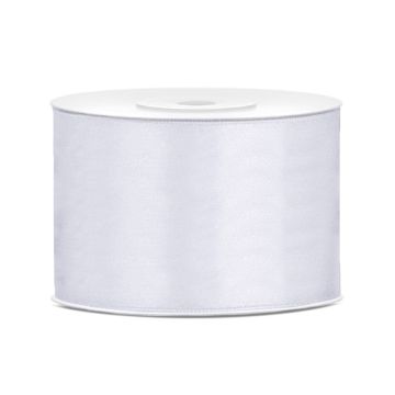 Satin ribbon 50mm White (25m)