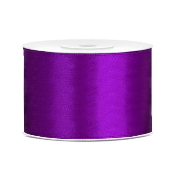 Satin ribbon 50mm Purple (25m)