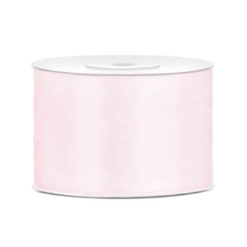 Satin ribbon 50mm Light Pink (25m)