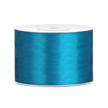 Satin ribbon 50mm Turquoise (25m)
