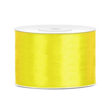 Satin ribbon 50mm Yellow (25m)