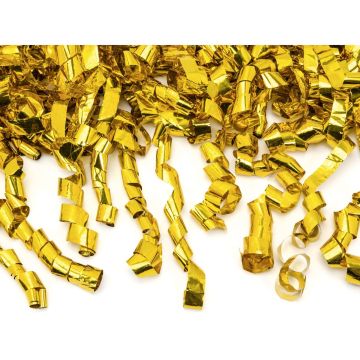 Canon à Confettis - Serpentins dorés 40cm