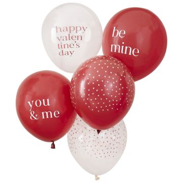 You & Me balloons assorted (5pcs)