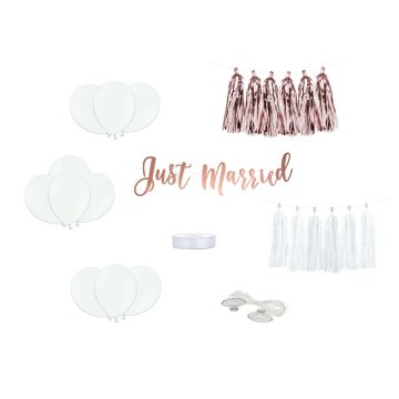 Car decoration kit - Just Married